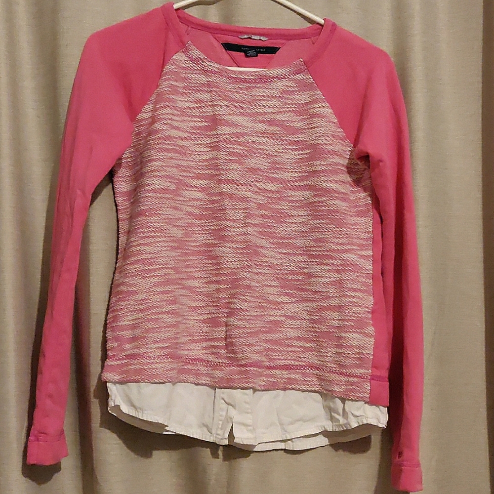 Tommy Hilfiger Pink Athluxe Sweater Size XS